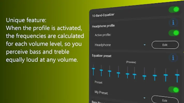 Profile Equalizer android App screenshot 15