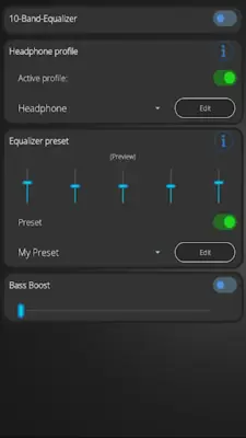 Profile Equalizer android App screenshot 4