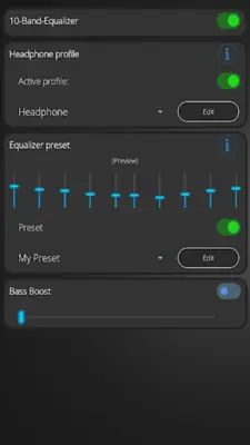 Profile Equalizer android App screenshot 8